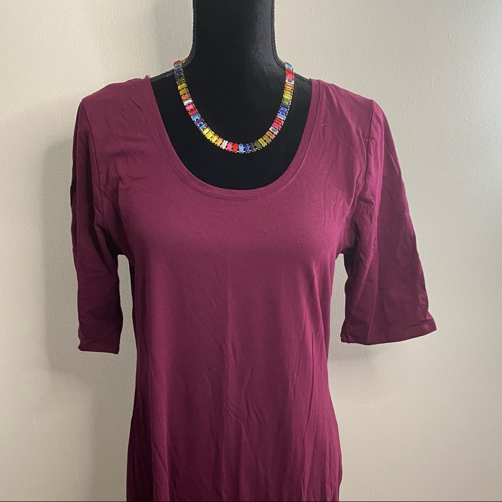 BNWOT GStageLove burgundy bodycon midi dress. Sz:3X